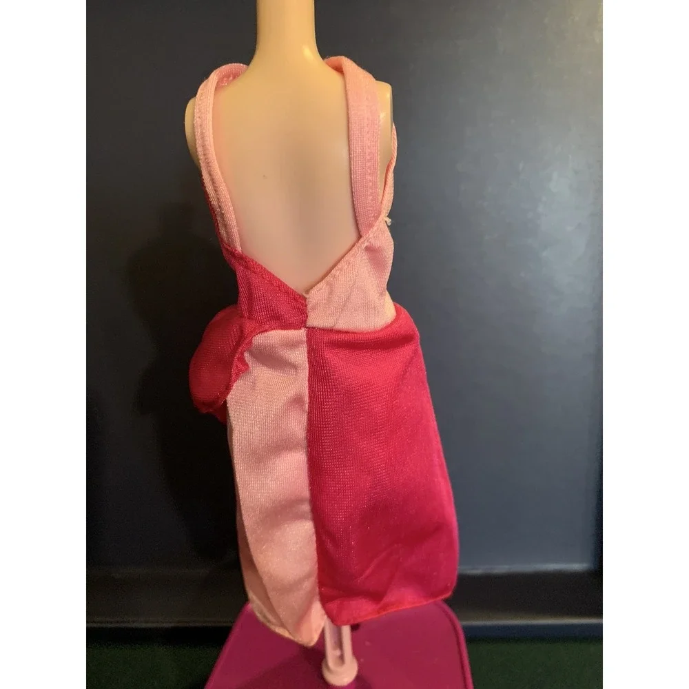 Vintage BARBIE BEST BUY FASHIONS SUPERSTAR ERA Pink Dress